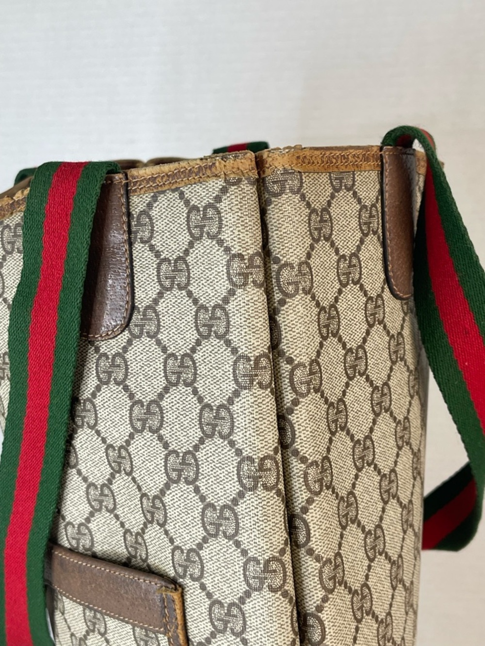 GUCCI CC MONOGRAM SHERRY LINE TOTE - Picture 5 of 15